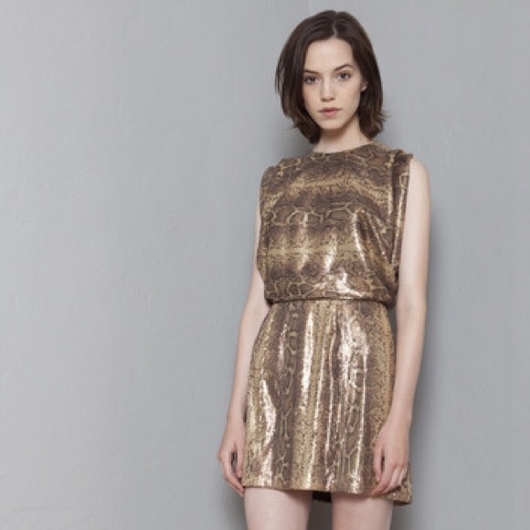 Wren Sequin Kissing Back Kimono Dress Small NWOT - Picture 1 of 4
