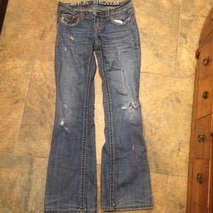 MEK denim jeans sz 26 And Hudson capris sz 27