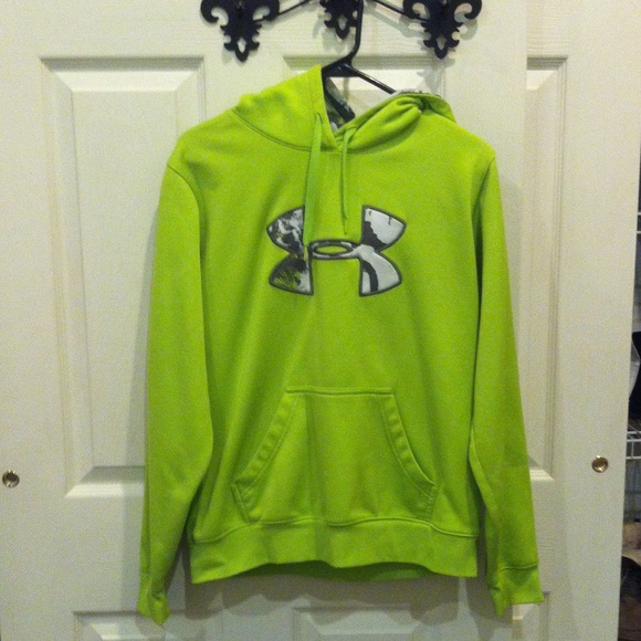 Under Armour Lime Green Hooded Sweatshirt