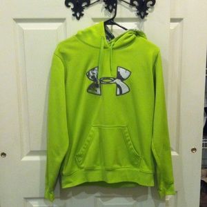 Under Armour Lime Green Hooded Sweatshirt