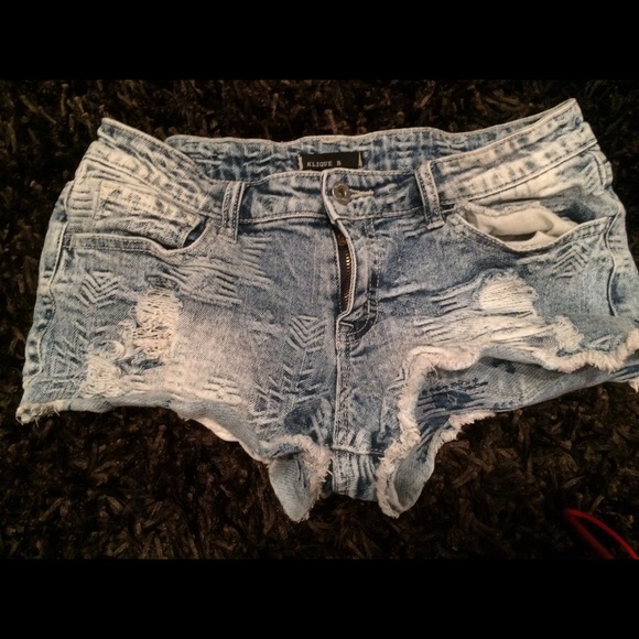 Denim shorts