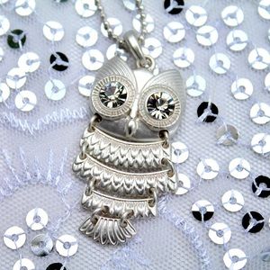 Silver Owl Necklace