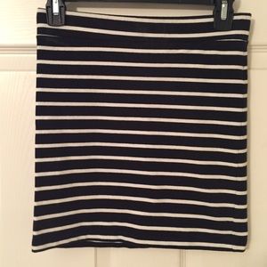 Striped mini skirt