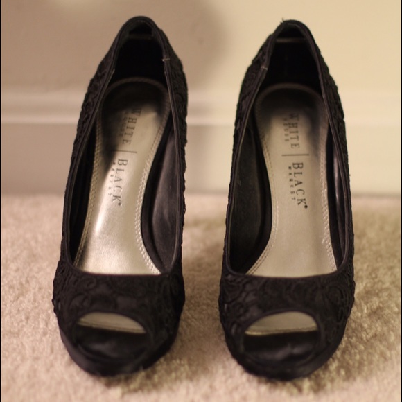 Black Lace High Heels (open toes)