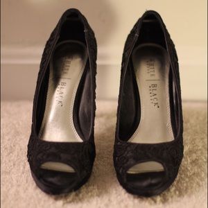 Black Lace High Heels (open toes)