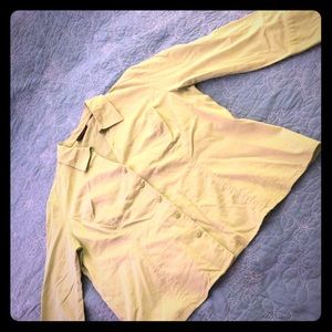 Chartreuse Apostrophe Stretch Blouse