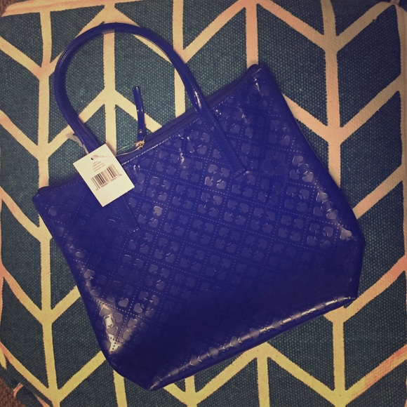 Kate Spade Royal Blue Jeralyn Patent Tote