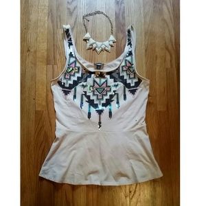 💕Host Pick Sequin Peplum Top