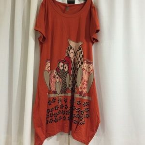 Sparky owl tunic