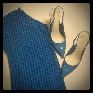 Beautiful Nine West Slingbacks (Blue)