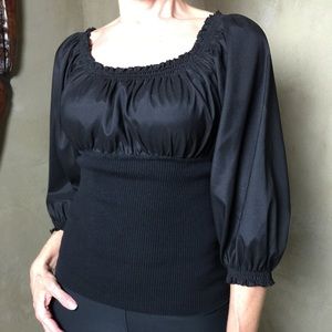 BCBG Max Azria Silky Black Top - Size Small