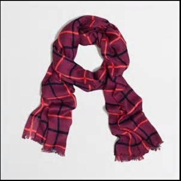 JCREW Plaid Scarf-NEW