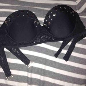 Black push up swimsuit top