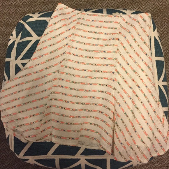 Anthropologie Fluted Multicolor A Line Skirt