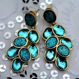 Turquoise & Gold Earrings