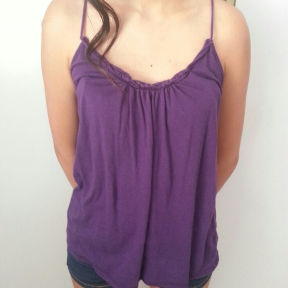 Purple Spaghetti Strap Tank