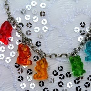 Rainbow Gummy Bear Necklace