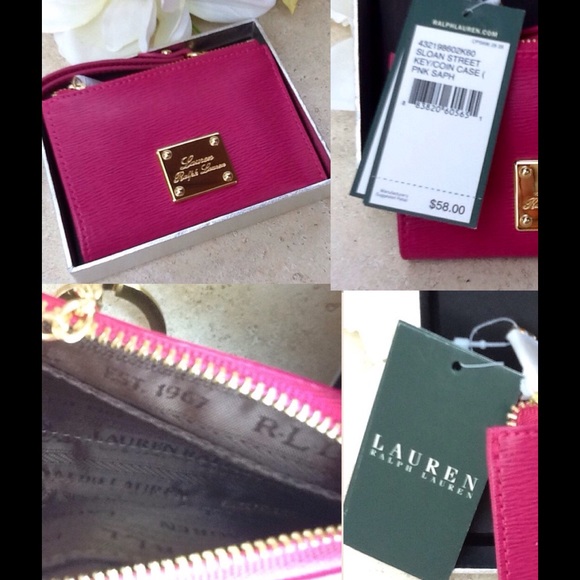 ❌❌SOLD❌❌RALPH LAUREN Leather Key/Coin Case NWT - Picture 4 of 4