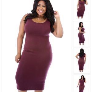 Wine bodycon dress!!!