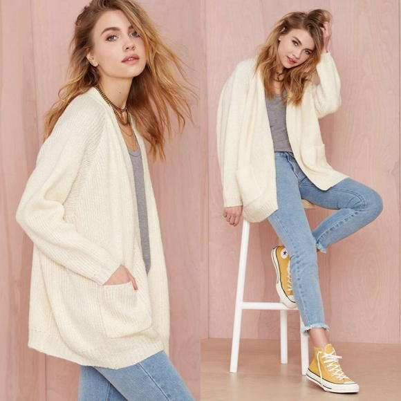 UNIF Hole Wool Blend Cardigan - Picture 3 of 3