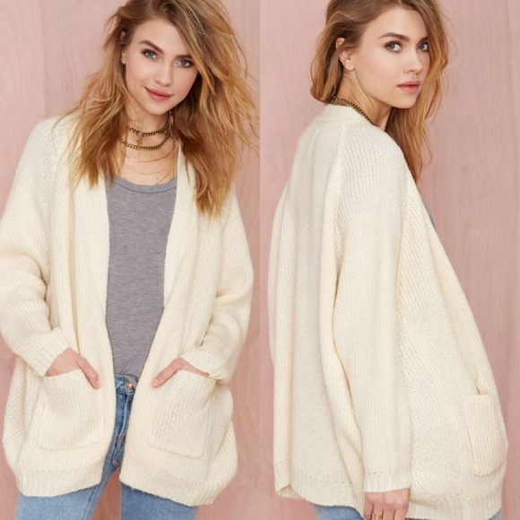 UNIF Hole Wool Blend Cardigan - Picture 2 of 3