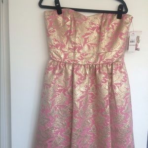 Laundry by shelli segal pink strapless dress