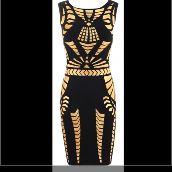 Black & Gold Tribal PrInT dReSs - NWOT/no returns
