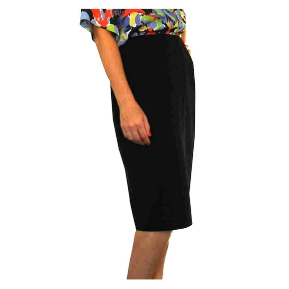 FRENCH House Emanuel Ungaro  Black Pencil Skirt