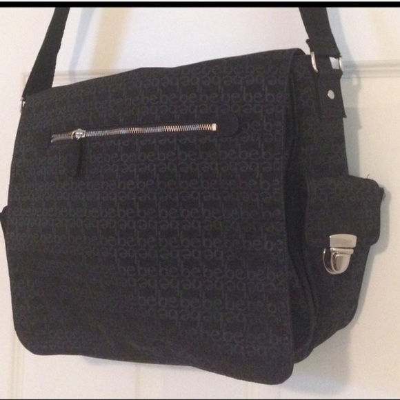 Black messenger bag
