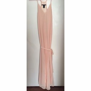 Victoria's Secret  blush pleated maxi dress