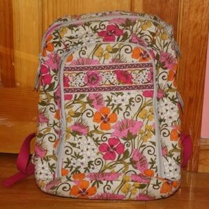 Vera Bradley Laptop Backpack TEA GARDEN