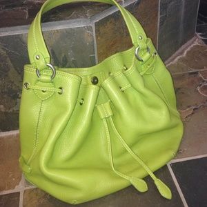 🎉HP💥sale💥  green Cole Haan bucket bag purse