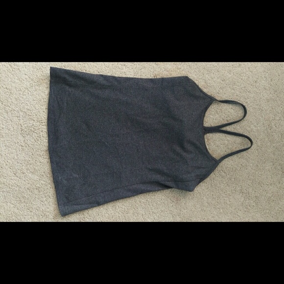 Slate gray workout tank