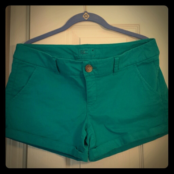 American Eagle Outfitters teal shorts