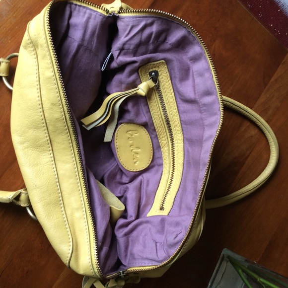 SOLD Lovely yellow leather handbag from Boden - Picture 4 of 4