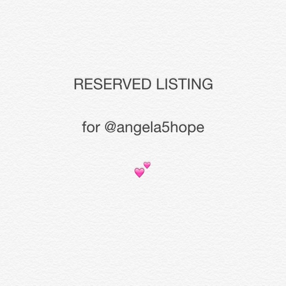 Reserved Listing