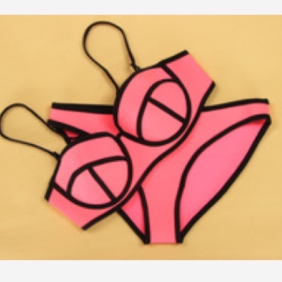 Pink/Black Seam Baiting Suit - Picture 1 of 2