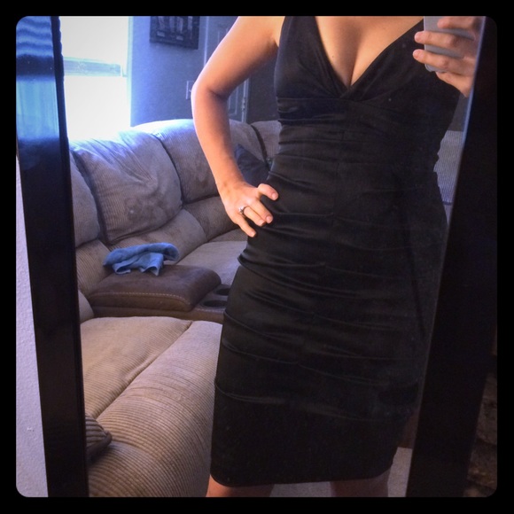 Little black dress.