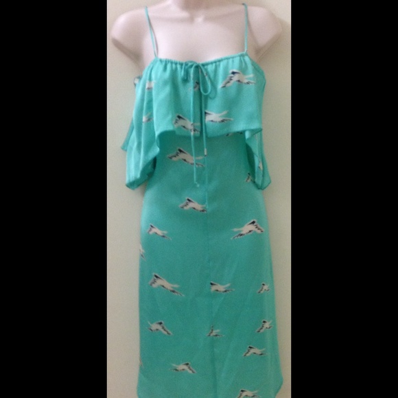 Boutique Dresses & Skirts - SALE!!! Super cute mint colored bird dress