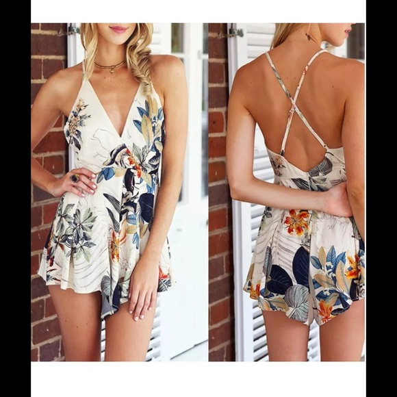 FGB Jackets & Blazers - New super cute short romper set w criss cross back FGB Jackets & Blazers - New super cute short romper set w criss cross back