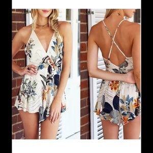 FGB Jackets & Coats - New super cute short romper set w criss cross back FGB Jackets & Coats - New super cute short romper set w criss cross back