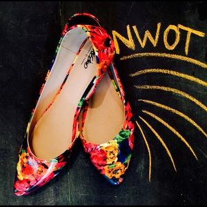 Brilliant Floral Flats - NEVER Worn!