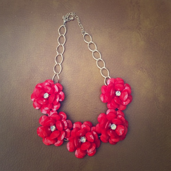 Jcrew inspired rosette necklace