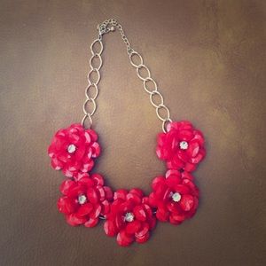 Jcrew inspired rosette necklace