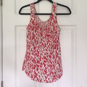 Red, cream & beige Old Navy tank top