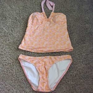 Lilly Pulitzer Bee Print Tankini Swim Suit Size 6