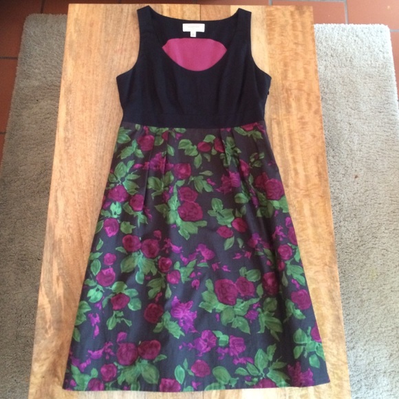 Anthropologie Dresses & Skirts - Anthropologie 2009 empire dress. Black and flora