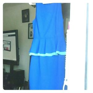 A Dress dark blue with light blue