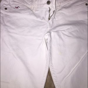 White hollister skinny jean size 9