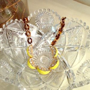 Tortoiseshell & Lemon Necklace.